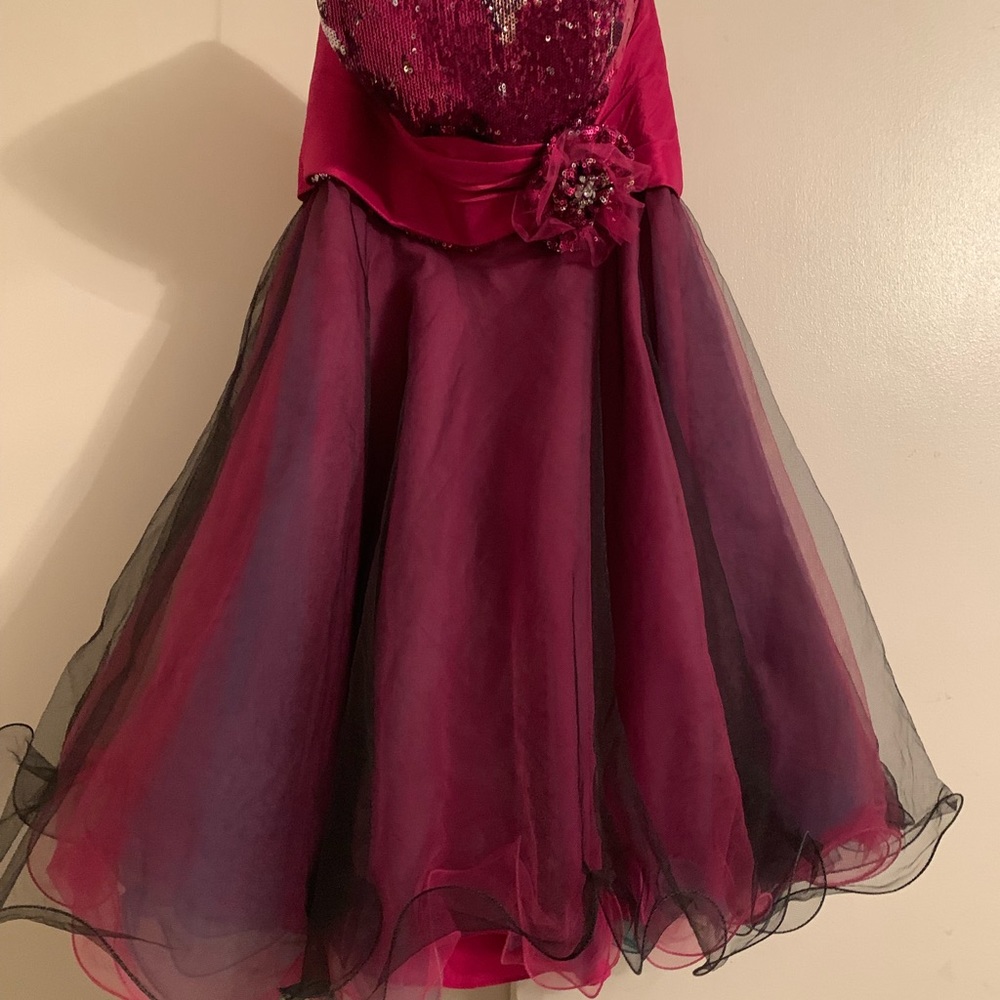 Strapless prom dress